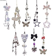 CLEIGHTEEN8H Phone Pendant, Butterfly Bowknot Phone Charms, Y2K Sweet Girl Phone Chain