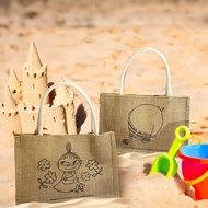 【MOOMIN】亞麻野餐手提袋 小款 兩種款式