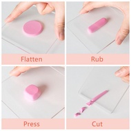 C5GOON Clay Modeling Tool Mud Pressing Plate Transparent Acrylic Round Tube Roller Soft Plasticine P