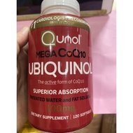 Qunol Mega Ubiquinol CoQ10 Supplement C0Q10 120 tablets