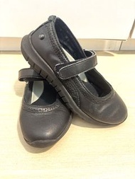 Hush Puppies 女童黑色瑪莉珍皮鞋 Flote Tricia 返學黑皮鞋/學生鞋