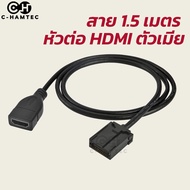 ปลั๊กสำหรับต่อสาย HDMI IN ตรงรุ่น สำหรับหลังเครื่องเสียงรถ TOYOTA HONDA MITSUBISHI HYUNDAI