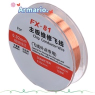 ARMARIO Soldering Jump Wire, 120m Length ABS hone Motherboard Soldering Jump Wire, Copper 0.02mm Con