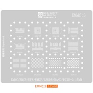 AMAOE EMMC1 EMMC2 EMMC3 BGA Stencil For EMCP/UFS/UMCP/LPDDR/PCIE/NAND BGA221 153 169 254 162 186 Mem