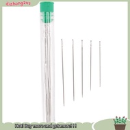 [dizhong2vs]25 Large Eye Stitching  - 5 Sizes Big Eye Hand Sewing  in Clear Storage Tube for Stitching, and Crafting