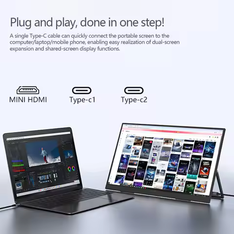 11.6inch Portable HDMI-Compatible Monitor for Pc Raspberry Pi Laptop PS4 Xbox360 Switch 1366X768 Lcd