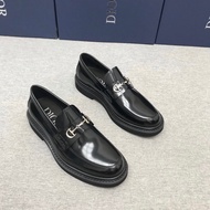 1: 1Dior Dior 2025 Counter New Product Dio Dio D Home Formal Leather Shoes Men's Derby Shoes Patent 