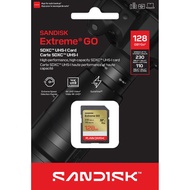 SanDisk 128GB 128G Extreme GO SD SDXC UHS-I U3 V30 Memory Card [Ready Stock]