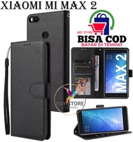 XIAOMI MI MAX 2 FLIP LEATHER CASE PREMIUM-FLIP WALLET CASE KULIT UNTUK XIAOMI MI MAX 2 - CASING DOMP