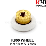Up K800 Pulleys Part Rollers Scroll Wheels 5 X 19 X 5.3Mm