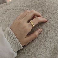 特价商品/戒指女ins不掉色新款高颜值钛钢简约素圈指环情侣时尚百搭戒指潮Ring Female Instagram Non fading New High Beauty Titaniumgvvop2.