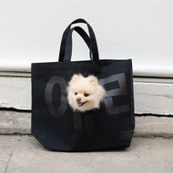 era-won กระเป๋าผ้า Jumbo tote dog (limited edition) KOREA BAG สี Black Dog Black
