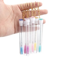 20pcs Best Selling Lash Brush Tube New Eyelash Extension Brush Keychain Colorful Lash Brush Keychain
