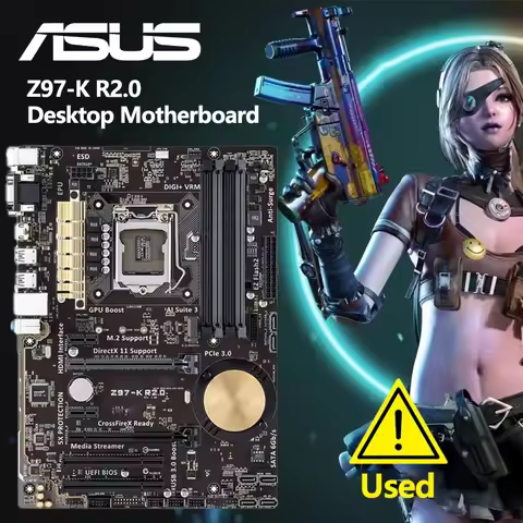 Asus Z97-K R2.0 Motherboard Z97 Socket LGA 1150 i7 i5 i3 DDR3 32G SATA3 ATX