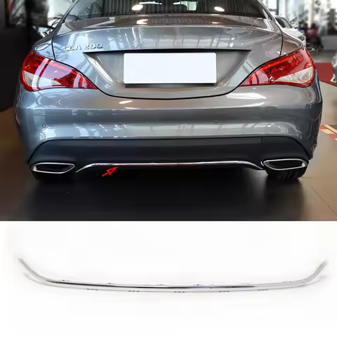 A1178853500 For Mercedes-Benz Cla C117 w117 CLA200 Rear Bumper Chrome Trim Chromium Styling Spoiler 