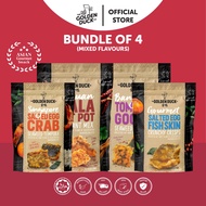 [Bundle of 4] The Golden Duck Mix Assorted Flavors | Salted Egg Fish Skin Seaweed Snack
