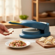 Easy DIY Dumpling Maker Kit: Dumpling Press + Mold Kit DIY Pembuat Dumpling: Acuan Tekan Kulit + Acu