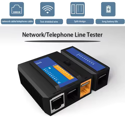 3-RJ45+1-RJ11port Multi-function RJ-45 cable tester Network Cable telephone line Tester Multi-networ