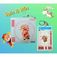 4D TOTO Spinning Keychain Bundle