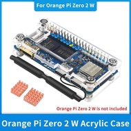 Orange Pi Zero 2 W Acrylic Case Transparent Shell Protective Case for Single Board Computer OPi Zero