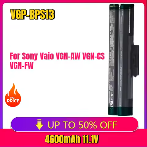 New VGP-BPS13 4800mAh 11.1V Laptop Battery for Sony Vaio VGN-AW VGN-CS VGN-FW VGN-NS VGN-NW VGP-BPS1