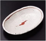 kbu3-320-23-643 Meishi Chili Pepper Oval Plate [5.7 x 3.7 x 1.0 inches (14.5 x 9.3 x 2.5 cm)] Japane