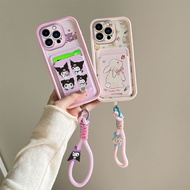 Casing iphone 14 pro max Card bag with  phone case for iphone 14 pro max case