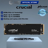 Crucial P3 / P3 Plus NVMe PCIe Gen 3 / Gen 4 M.2 2280 Internal Laptop PC SSD Storage 3D NAND (4TB)