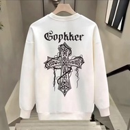 ChillTee Long-Sleeved Shirt Vintage Street Fashion Printed With Fepe THE Frcg Cotton OVERSIZE Fabric