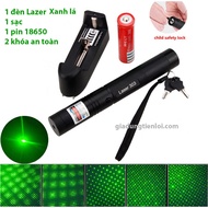 Đèn pin lazer 303 tia xanh tia đỏ ánh sáng cực mạnh