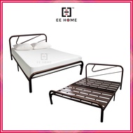 EE HOME 3V Powder Coat Metal Double Bed Frame Katil Queen Besi Queen Bed Frame Queen Size - GT9021SB