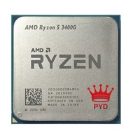 AMD Ryzen 5 3400G R5 3400G R5-3400G 3.7 GHz Quad-Core Eight-Thread 65W CPU Processor YD3400C5M4MFH Socket AM4 LSE1