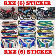 RXZ BODY COVER STICKER STRIPE COVER SET RXZ135 (6) GREEN BLACK BLUE RED