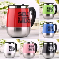 【ShopWithJoy】450ml Self Stirring Mug Stainless Steel Auto Mix Mug Cawan Kacau Automatik Coffee Cup G
