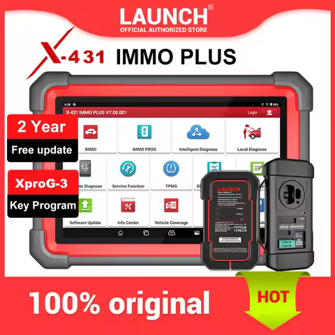 2024 LAUNCH X431 IMMO Plus Key Fob Programming Tool with X-PROG3, ECU Online Coding,All Systems Diag