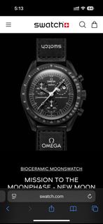 Swatch x Omega Bioceramic Moonswatch Mission To Moonphase Snoopy