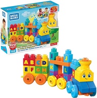 พร้อมส่ง ตัวต่อรถไฟ Mega Bloks ABC Musical Train Building Set, 50 pieces ชุดเรียนรู้ตัวอักษร A B C