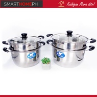 Smart Home Ph STAINLESS STEAMER 24cm | 26cm 2L Food steamer for home/business Cookware & Kitchenware