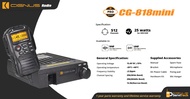 Cignus CG-818Mini Mobile Base Radio 25watts VHF/UHF