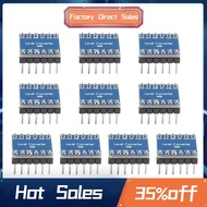 10Pcs 4 Channel IIC  Logic Level Converter Bi-Directional Module 3.3V to 5V Shifter for  (Pack of 10