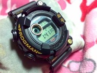 ☆JIN_1983☆ CASIO G-SHOCK 鈦合金 專業潛水 絕版稀有黑金蛙王 FROGMAN DW-8200B-9A