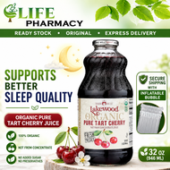 Lakewood Organic Pure Tart Cherry Juice 946ml/FRUIT FORCE ORG TART CHERRY | 100% Pure Fresh Pressed 