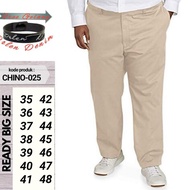 KATUN Men's Jumbo Long Trousers Big Size Chino Oversize Men's Original Bigsize Material Cotton Fabri