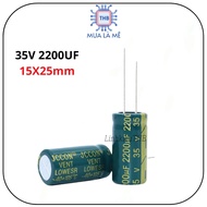 High quality high frequency 35V 2200uF 13x25mm capacitor (bag of 5c)