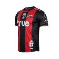 2020 Bangkok United Home Jersey, Player Version, Classic Red and Black Color Block Design