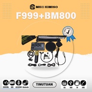F999+BM800 Set - Complete Sound Card and Condenser Recording Mic Package