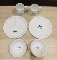 CORELLE 康寧餐具 三色堇 六件式餐具組