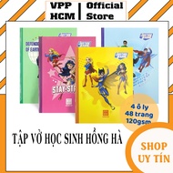 [Lốc 10 Quyển Ô Ly] Tập Vở Học Sinh Class Super DC Hồng Hà 0415 Tập Vở 4 ôly Vuông 48 Trang 120gsm