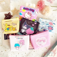 ❀ Sanrio Coin Purses ❀ 1Pc Hello Kitty Kuromi Melody Pompompurin Cinnamonroll Little Twin Stars PU Coin Wallet