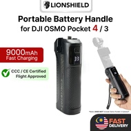 LionShield 9000mAh Portable Powerbank 3C Certified for DJI Osmo Pocket 4 / 3, Battery Handle Cable T
